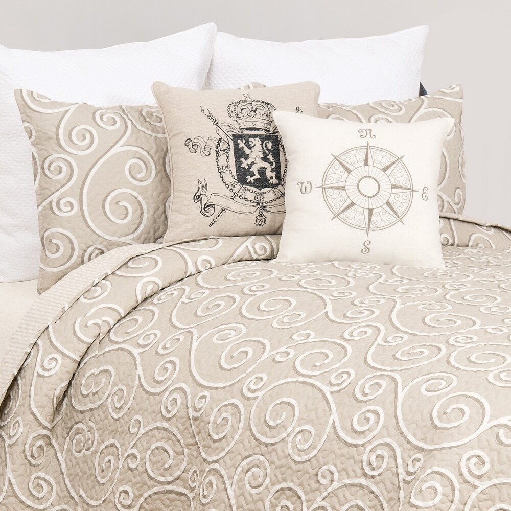 Elmont Contemporary Scroll Quilt Mini Set