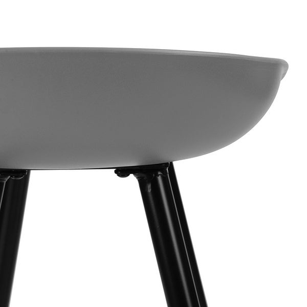 Mordern Barstool with Metal Legs Grey