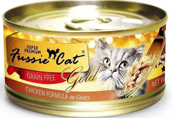 Fussie Cat Super Premium Grain Free Chicken Formula in Gravy Single Ca