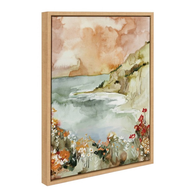 X 24 quot Sylvie Landscape 04 Framed Canvas By Annie Quigley Natural Kate amp Laurel All Things Decor