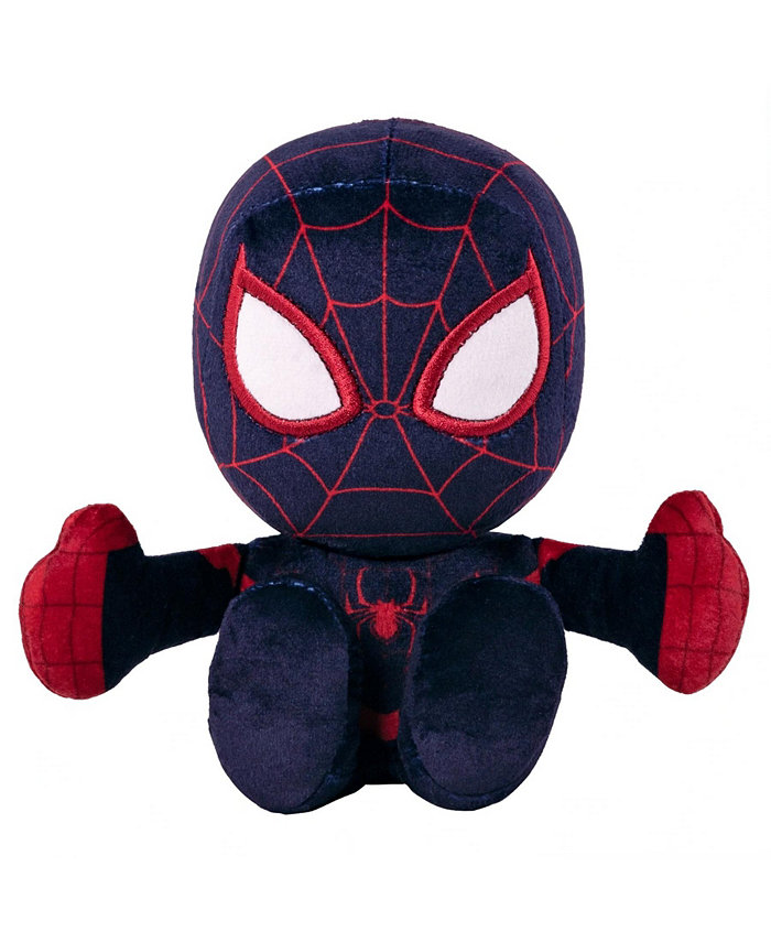 Bleacher Creatures Marvel Miles Morales Ultimate Spider-Man 8 Kuricha Sitting Plush - Soft Chibi Inspired Toy