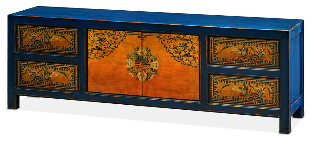 Elmwood Tibetan Kang Cabinet   Asian   Entertainment Centers And Tv Stands   by China Furniture and Arts  Houzz