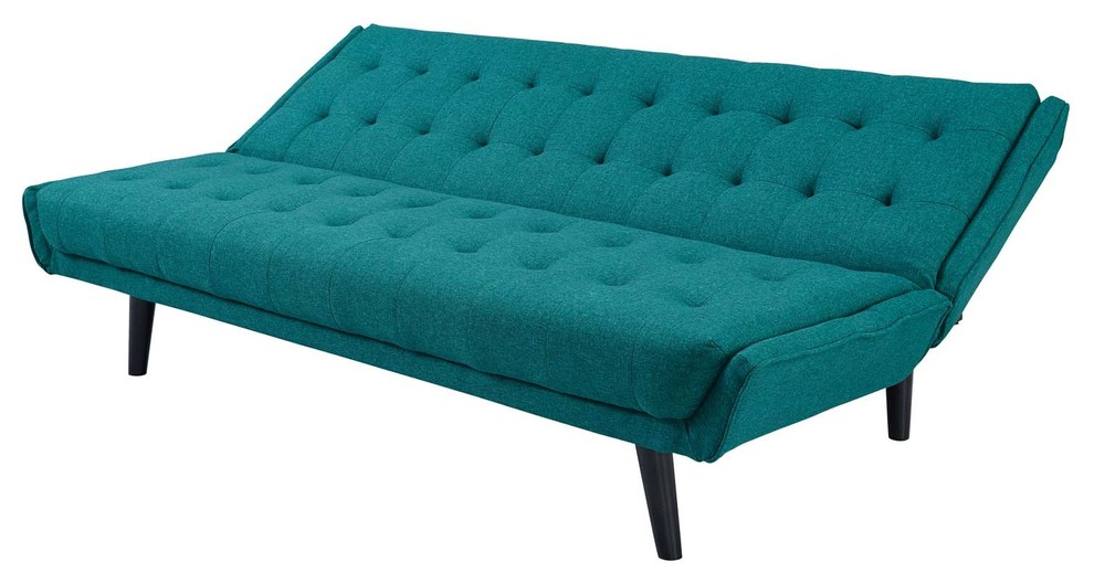 Modern Contemporary Urban Living Tufted Sofa Bed  Fabric   Midcentury   Sleeper Sofas   by House Bound  Houzz