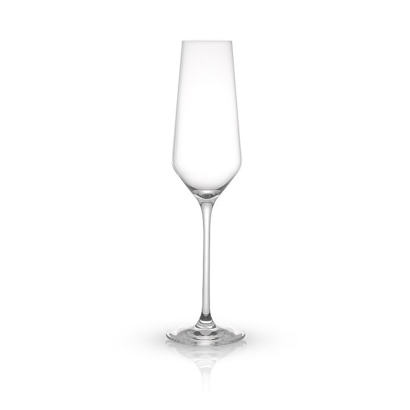 JoyJolt Layla 4-pc. Crystal Champagne Glass Set