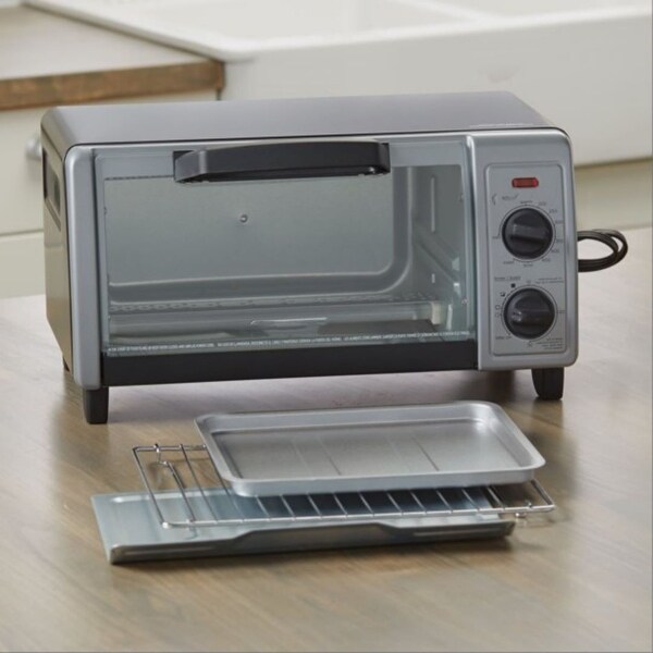 4-Slice Toaster Oven， Stainless Steel