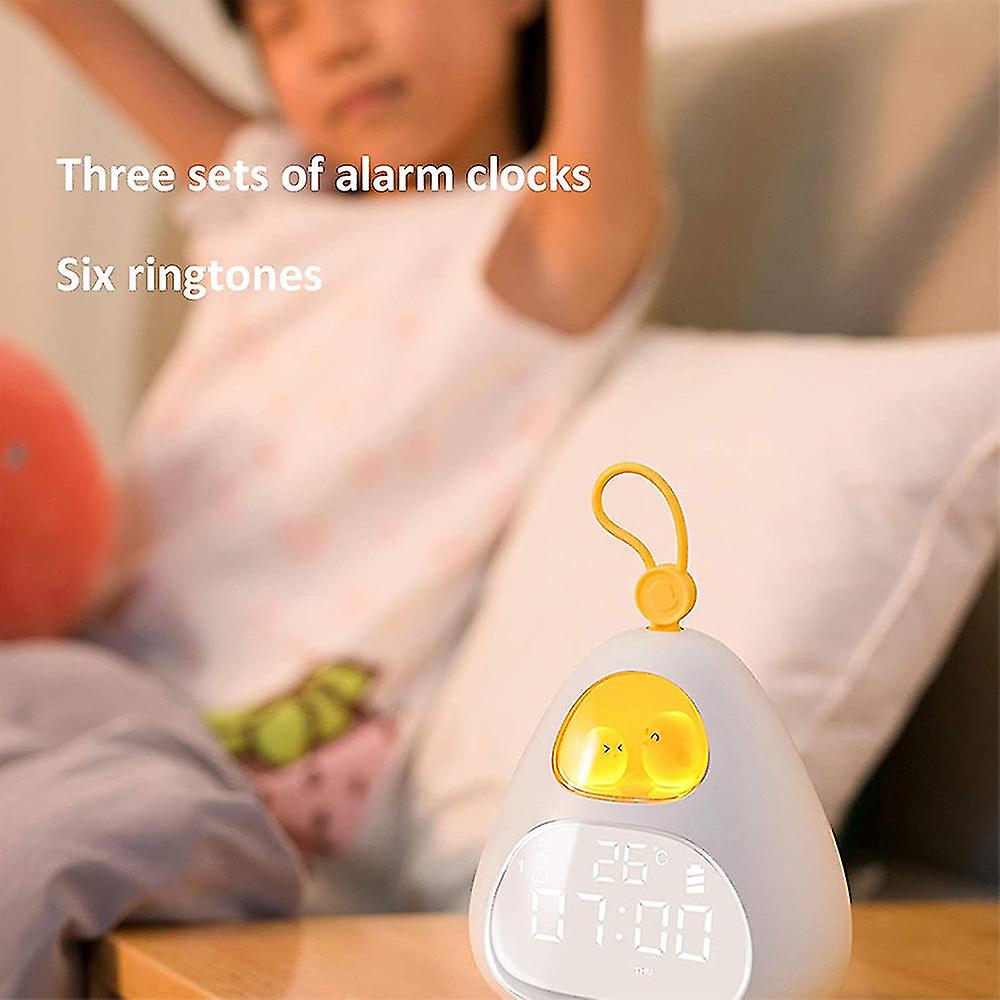 Alarm Clock For Kids，wake Up Light and Night Light With Usb Charger， Children's Sleep Trainer， Beenate Bedside Digital Alarm Clock For Bedroom For Baby