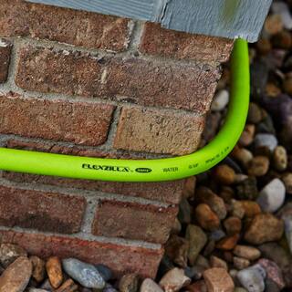 Flexzilla 58 in. x 75 ft. ZillaGreen SwivelGrip Garden Hose with 34 in. GHT Fittings HFZG575YWS-E