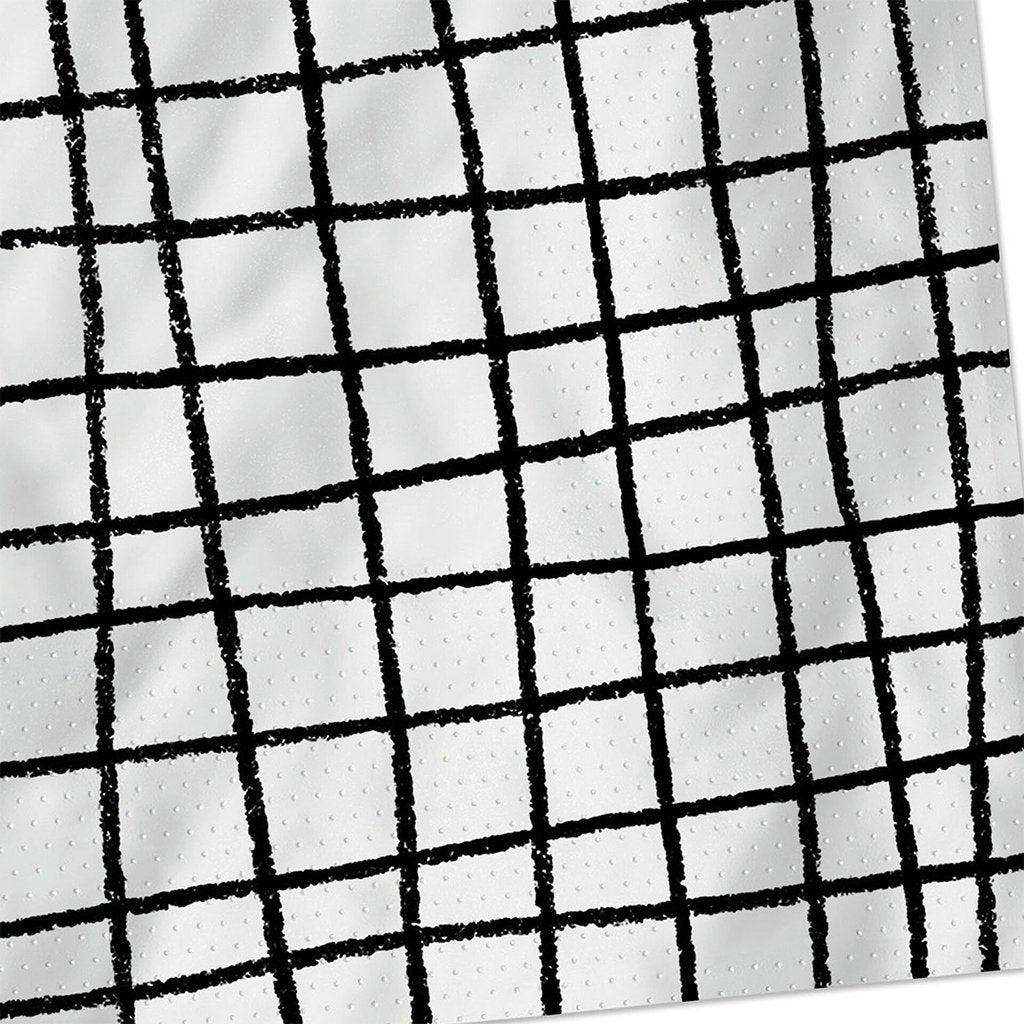 Hallmark  Black and White Grid Dinner Napkins, Set of 16