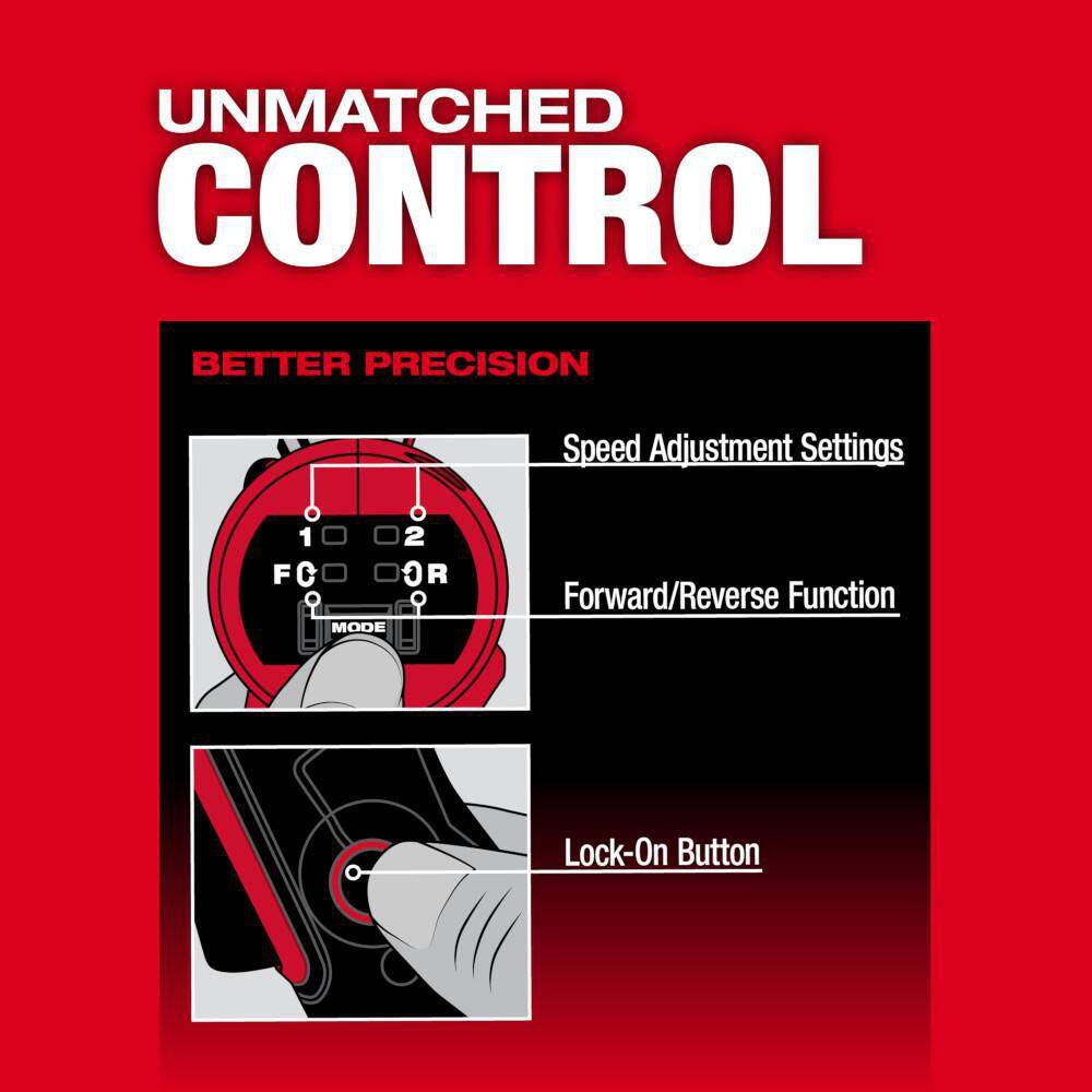 MW M12 FUEL 12V Lithium-Ion Brushless Cordless 12 in. x 18 in. Bandfile and M12 FUEL 14 in. Right Angle Die Grinder 2482-20-2485-20