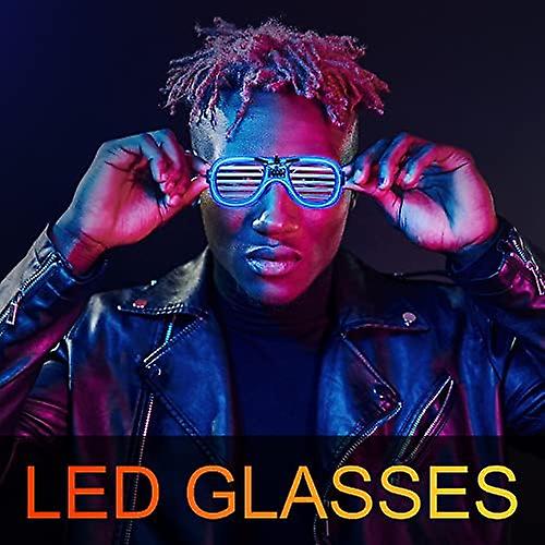 3 Pcs LED Glasses - Glow in the Dark Party Supplies with 3 Light Modes（large）