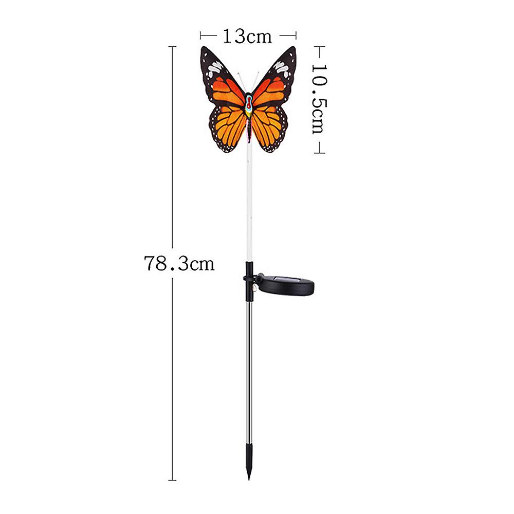 Multicolor Butterfly Solar Light With Solar Panel Ip65 Water Resistance For Garden Patio Yard Courtyard Path