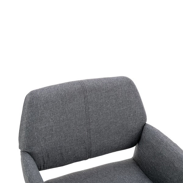 Modern Accent Chairs Fabric Upholstered with Metal Legs