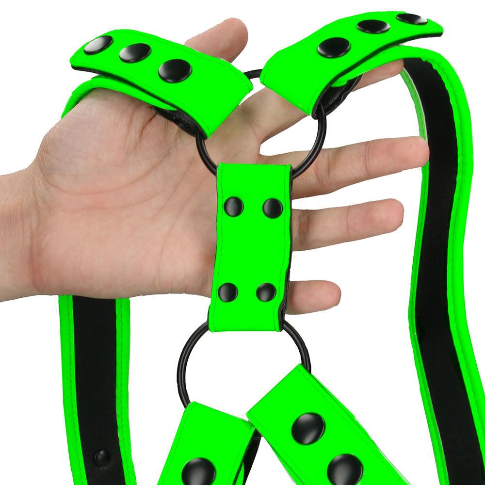 Ouch! Glow in the Dark Sling Harness in S/M