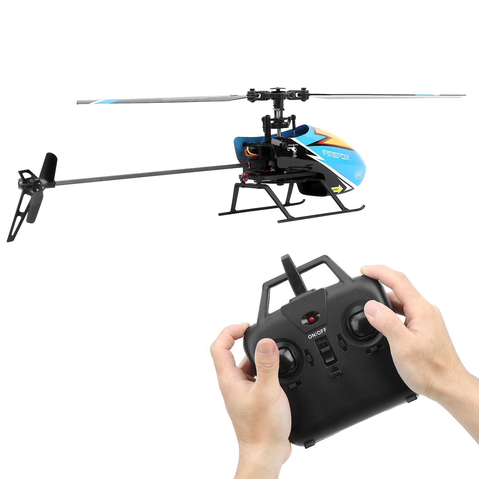 C129 4 Channel Flybarless Fixed Height Helicopter Remote Control Aircraft Aero Modelblue