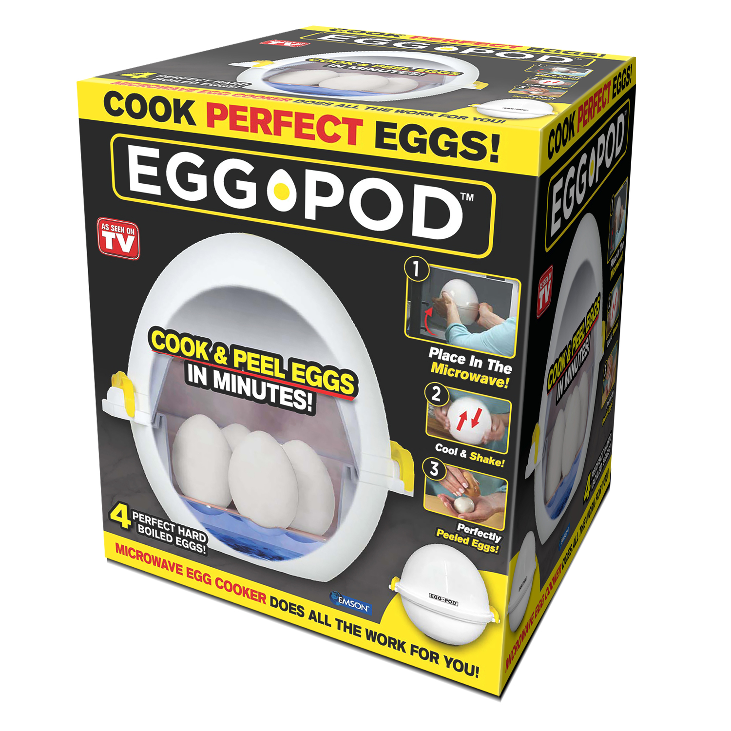 Egg Pod White Microwave Egg Cooker