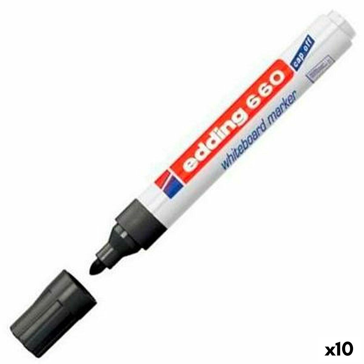 Marker Edding 661 Whiteboard Black 10Units