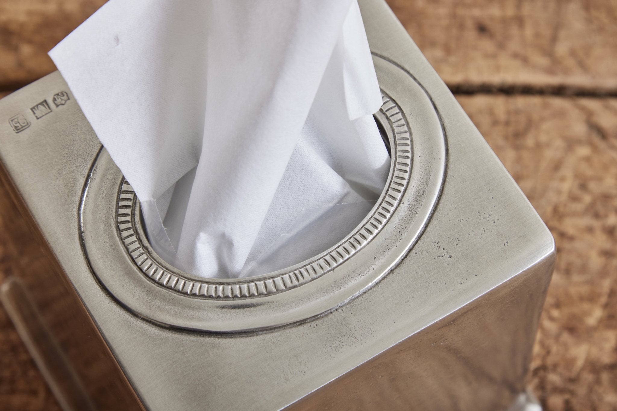 Match Pewter Tissue Box