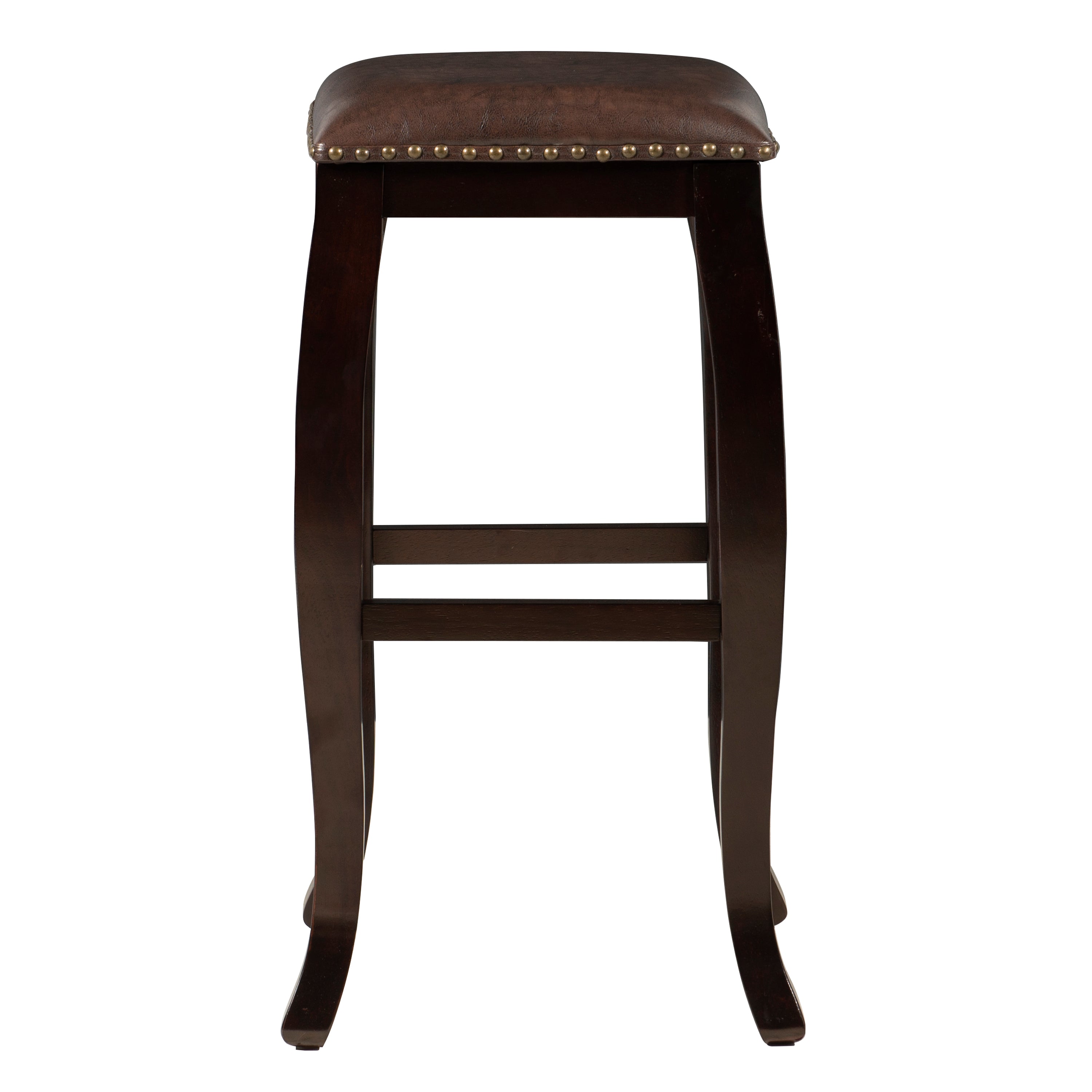 San Francisco Square Top Bar Stool - Brown