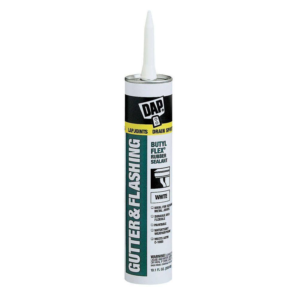 DAP Butyl-Flex 10.1 oz. White Gutter and Flashing Sealant (12-Pack) 7079818182