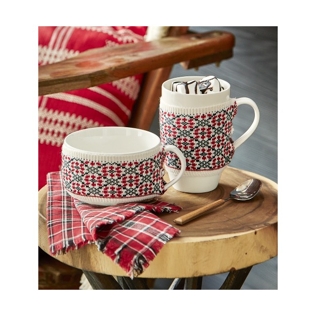 Tagltd Winter Sketches Flwr Sweater Mug 16 Oz