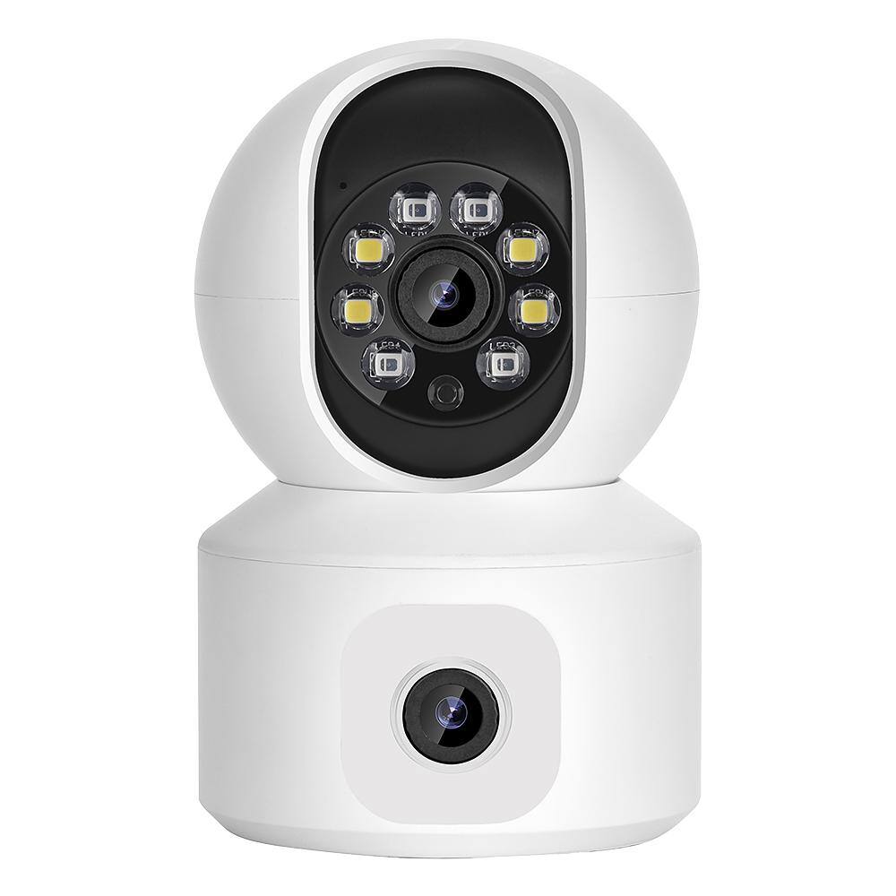 LiVIE Wired 2MP Indoor Surveillance Home Security Camera with Dual Cameras and 2-Way Audio SWC016