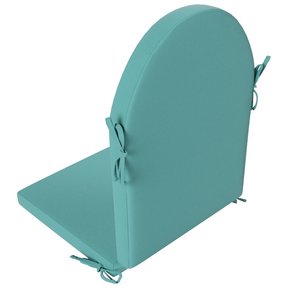 POLYTRENDS Laguna  Weather Poly Outdoor Adirondack Chair Cushion   Seat and Back