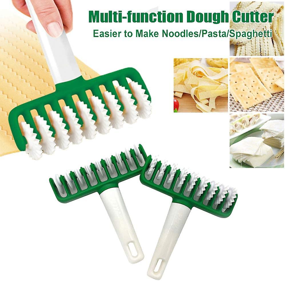 Multifunction Manual Pasta Grid Roller Press， Noodles Cutter Roller Dough Cutter Plastic Pasta Maker Pasta Molds Kitchen Tool