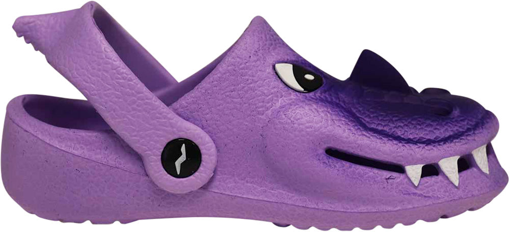 NORTY Toddler Girls Comfort Clogs Female Mules Sandals Purple Gator