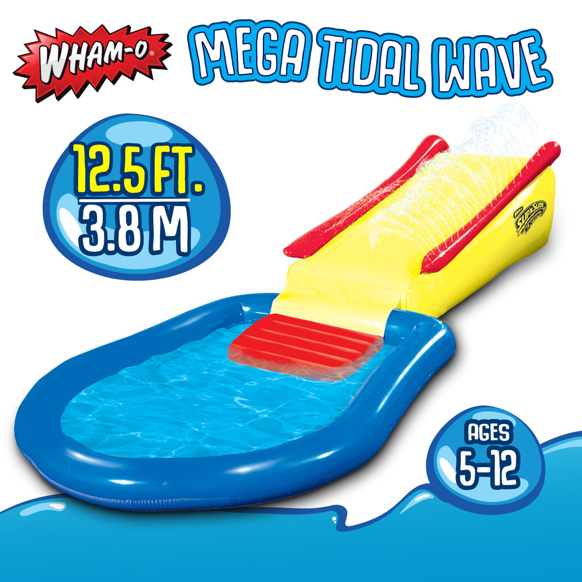 Wham-O Slip N Slide Mega Tidal Wave - 12.5 Feet Water Slide - Hydroglide Technology