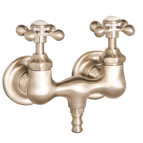 Clawfoot Tub Filler – Metal Cross Handles