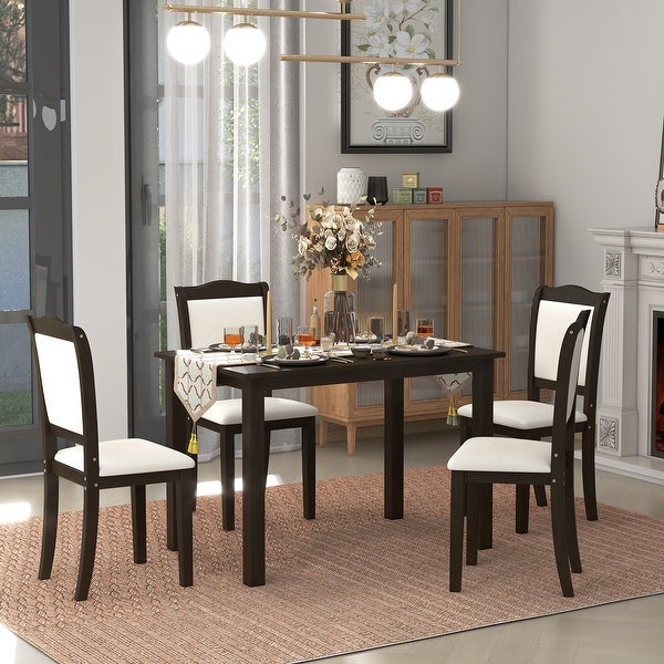 3-Piece Dining Table Set with Bar Table and 2 Chairs