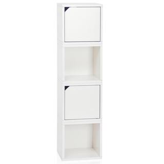 Way Basics 12.6 in. H x 13.4 in. W x 11.2 in. D White Recycled Materials 1-Cube Organizer C-DCUBE-WE