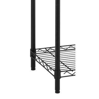 HDX 5-Tier Steel Wire Shelving Unit in Black (36 in. W x 72 in. H x 16 in. D) 21656PS-YOW