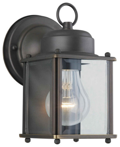 Forte Lighting 1005 Craftsman / Mission Outdoor Wall Sconce   Transitional   Outdoor Wall Lights And Sconces   by Buildcom  Houzz