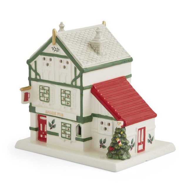 Spode Christmas Tree Led Village Public House 5 X 5 5 Inch