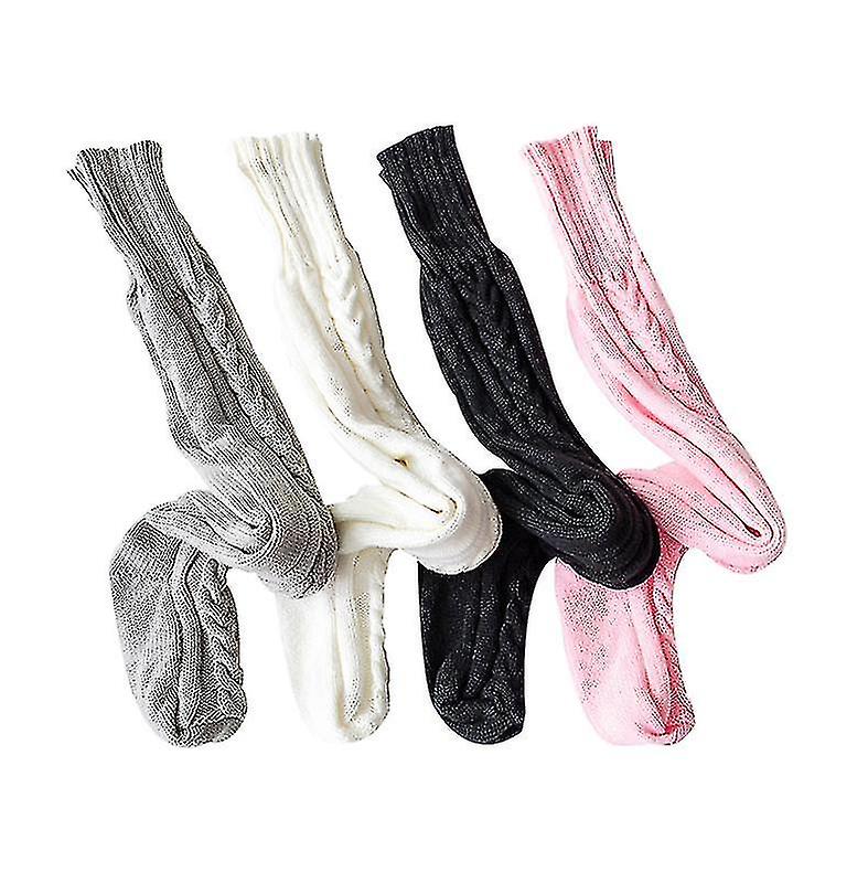 Women's Knitted Socks Over The Knee Long Tube Lengthened Pile Socks