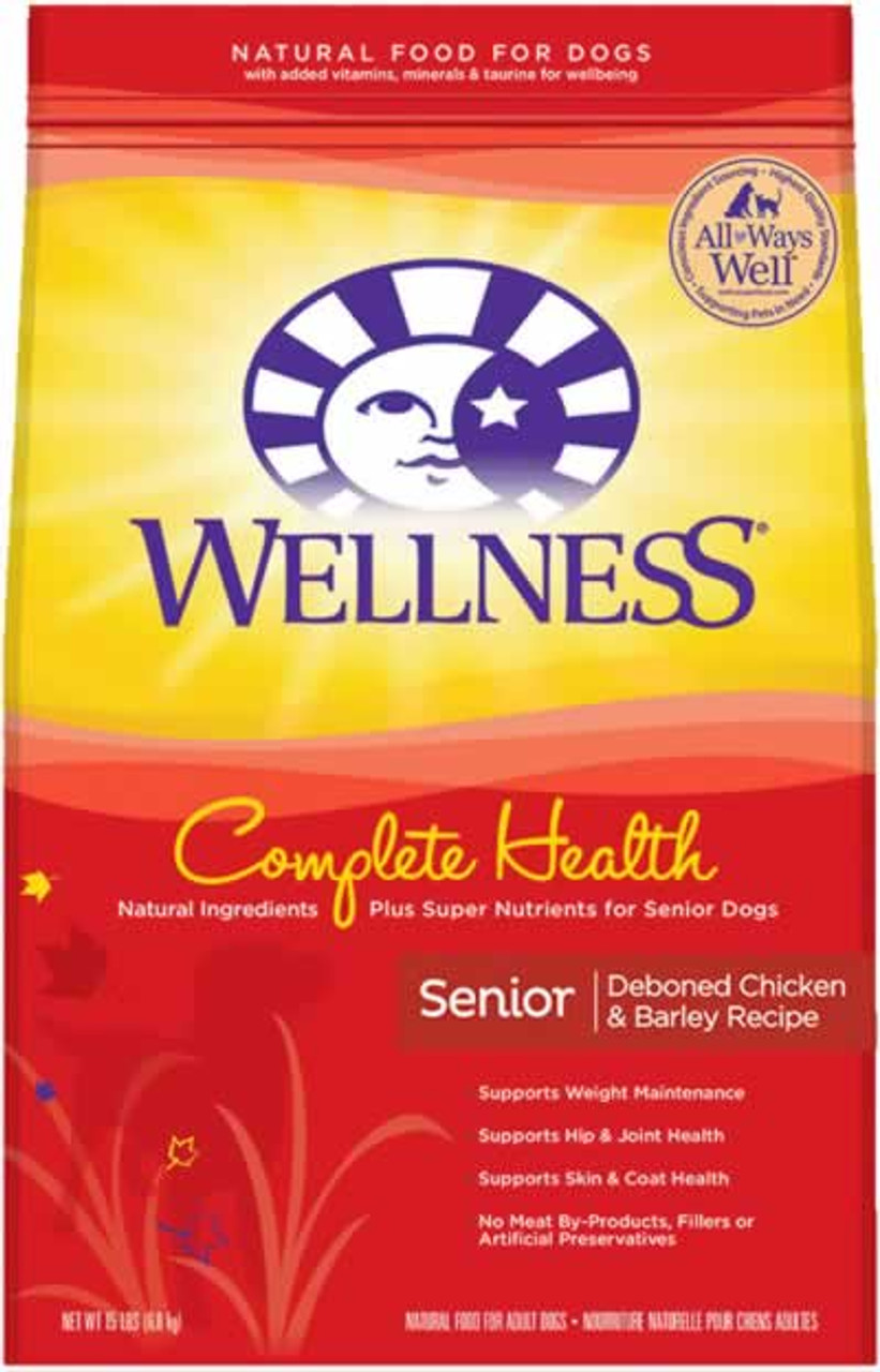 Wellness Complete Health Senior Dog Food 15 Lb.