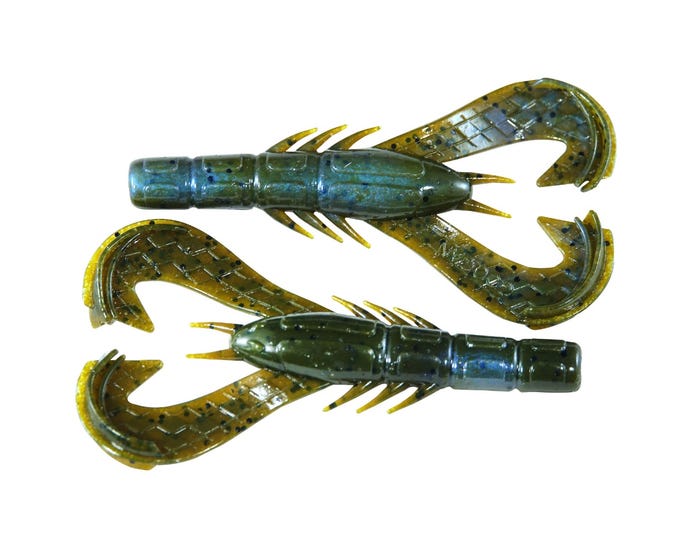 Googan Krackin Craw 3 Blue Baby， 10 Pack - GOGKC3BLU