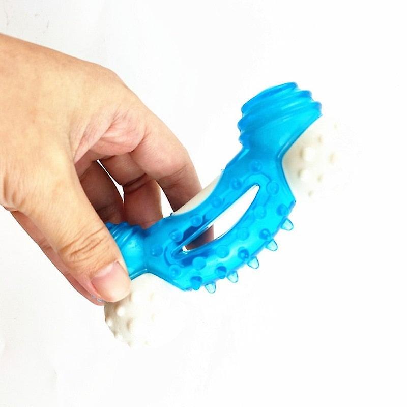 Indestructible dog rubber chew toy