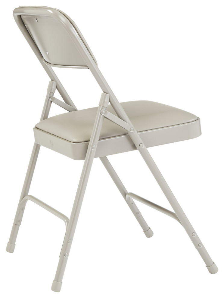 NPS 1200 Vinyl Double Hinge Folding Chair  Set of 4   Contemporary   Folding Chairs And Stools   by National Public Seating  Houzz