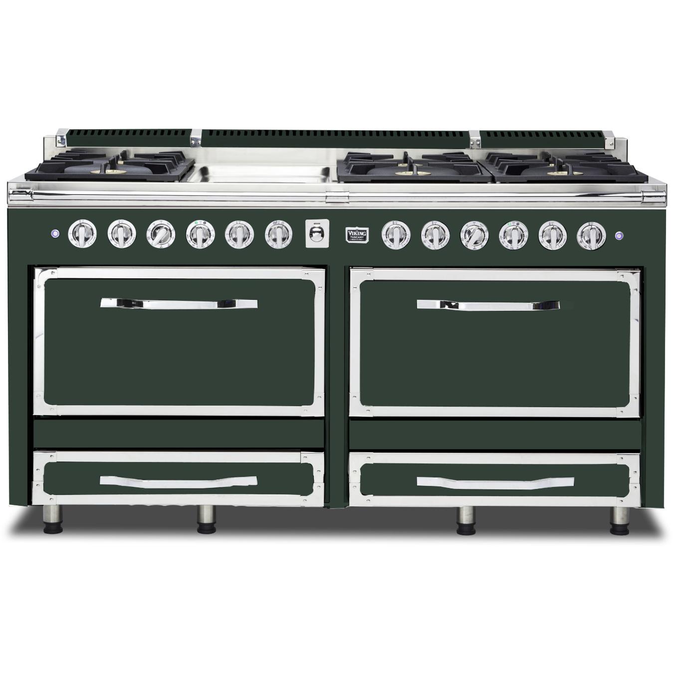 Viking 66-inch Freestanding Dual-Fuel Range with Convection Technology TVDR661-6GBF