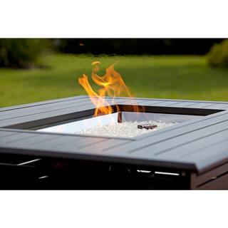 Fire Sense Longmont 49 in. x 35 in. Rectangular Extruded Aluminum LPG Fire Pit 61898