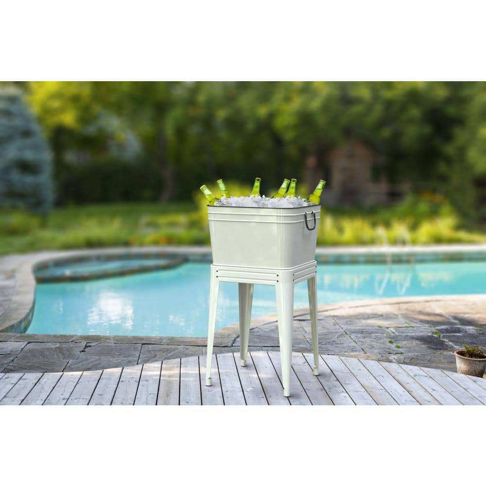 Panacea Milkhouse Metal Beverage Tub and Planter with Stand 82630