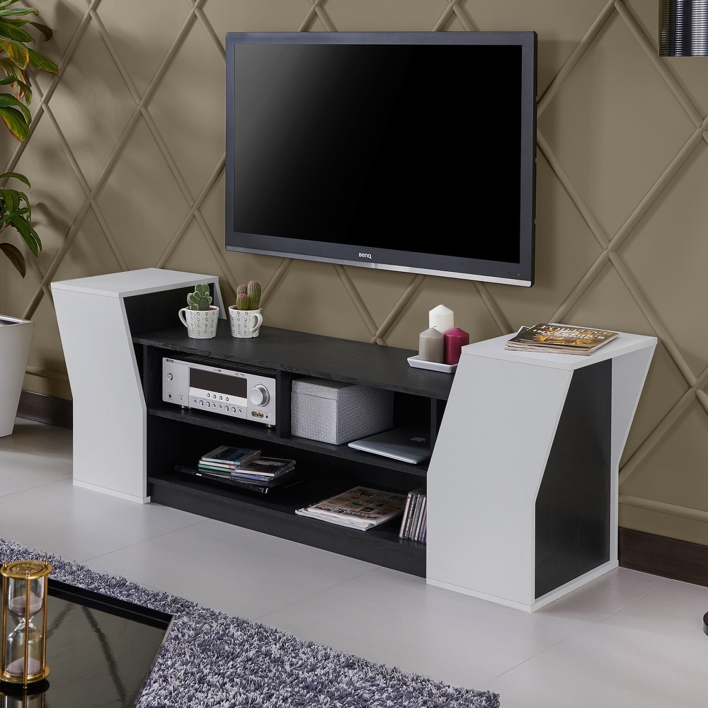 Tai Contemporary 71 inch 3 Open Shelf TV Console by Furniture of America