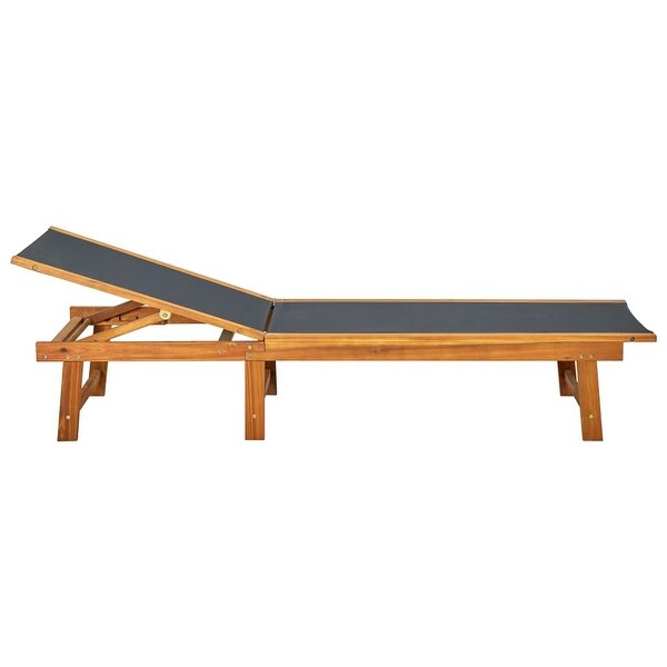 wooden sun lounger set