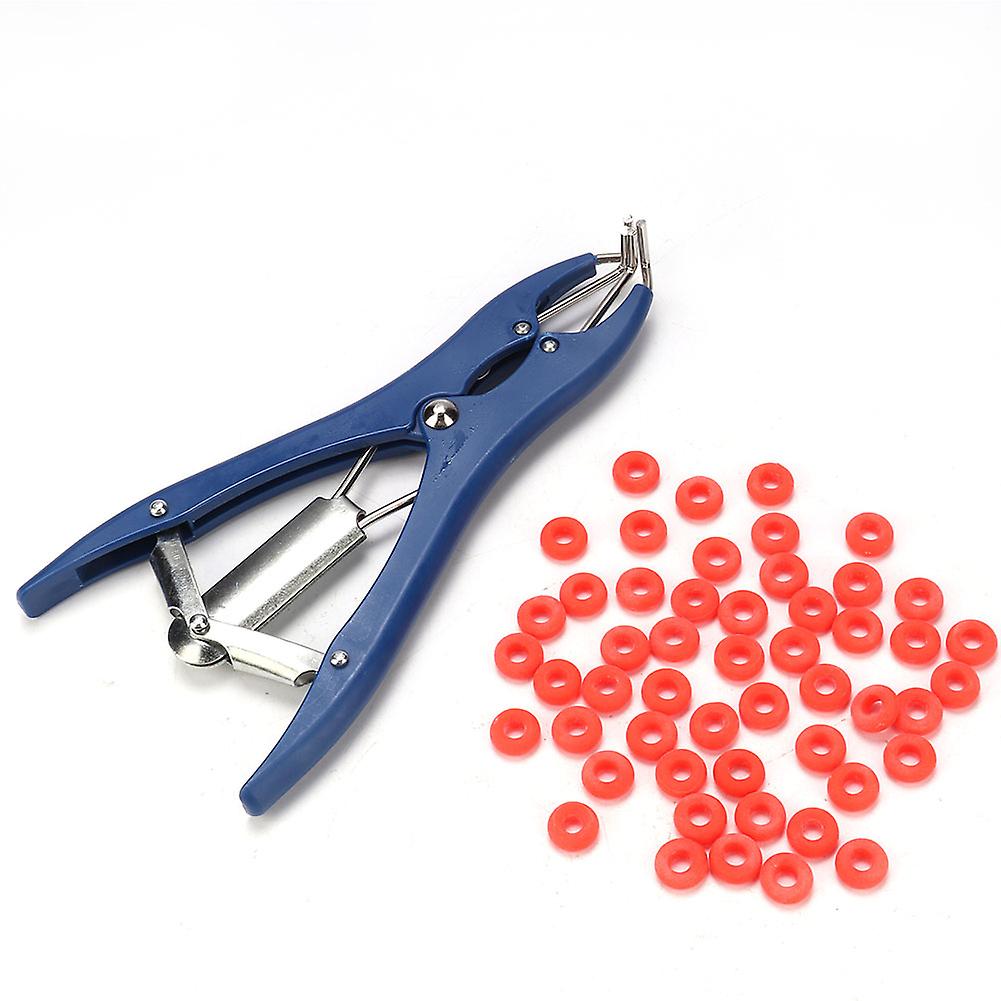 Metal Sheep Pig Livestock Tail Docking Castration Pliers Rings Veterinary Surgical Tool