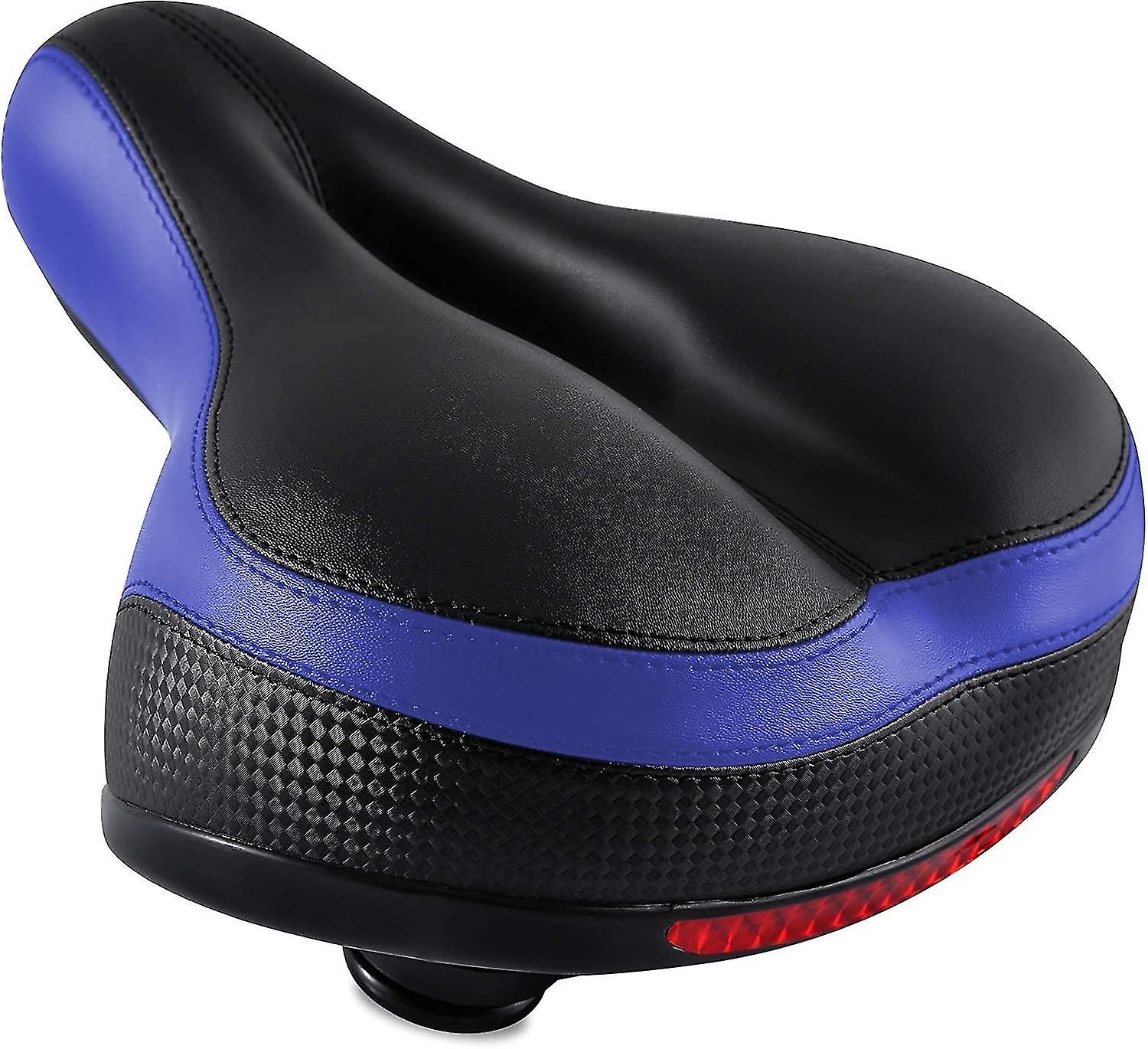 Comfort Bike Seat For Women Or Men Replacement Padded Soft High Density Memory Foam Black (yu-b)