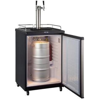 Kegco Commercial Grade Digital Double Tap Full Size Beer Keg Dispenser with Dispense Kit Z163S-2