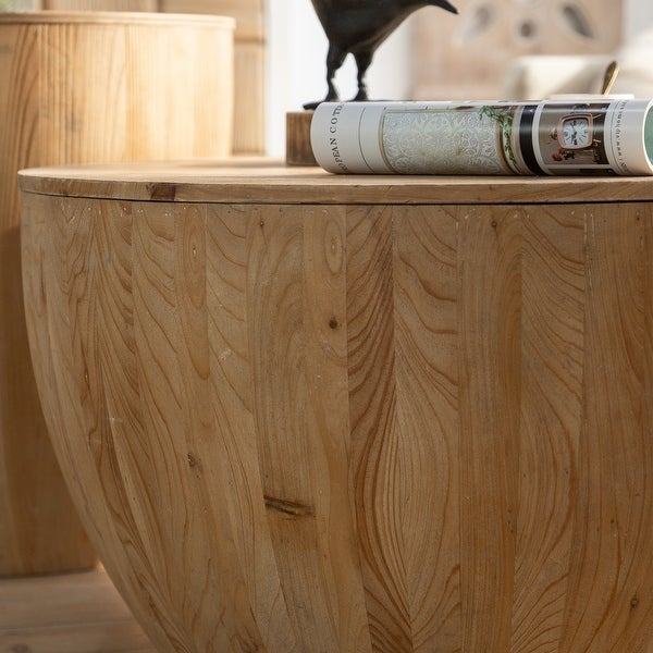 Vintage Style Bucket Shaped Coffee Table