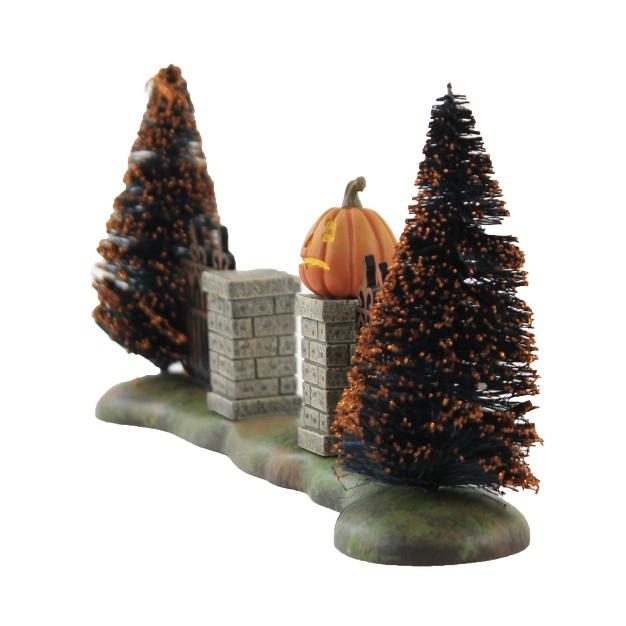 Department 56 Villages Halloween Gate One Halloween Accessory 3 75 Inches Sisal Trees 6007707 Metal Multicolored